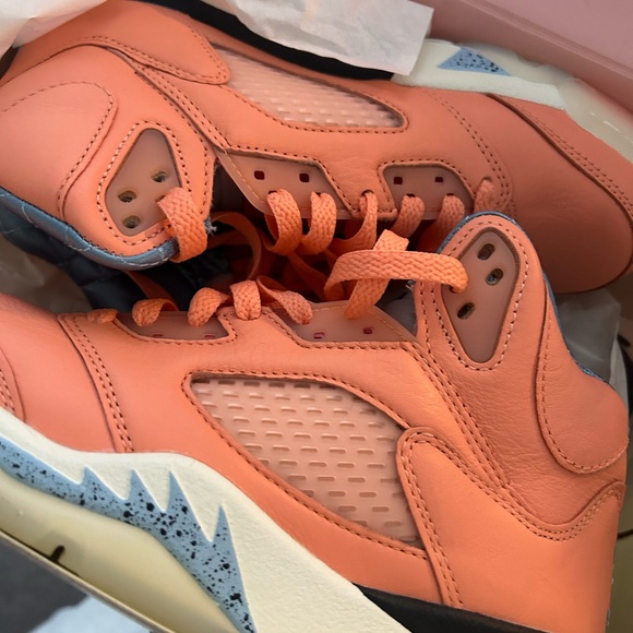 Jordan Kids Coral and Blue Sneakers